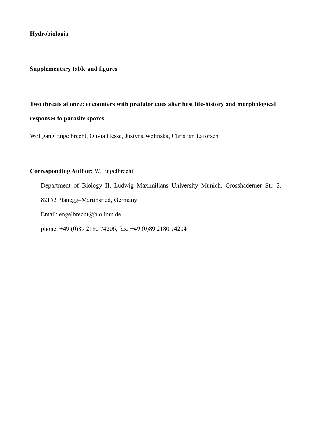 Supplementary Table and Figures