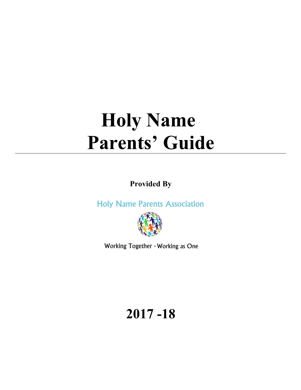 Holy Name Parents Association Guide