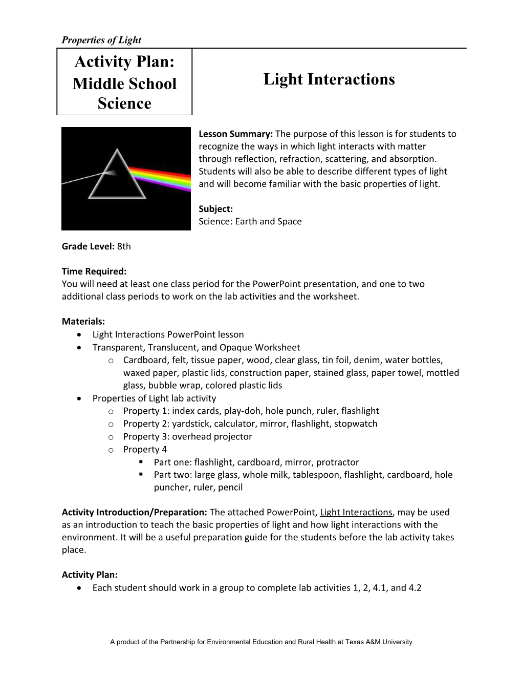 PEER Module Test Template