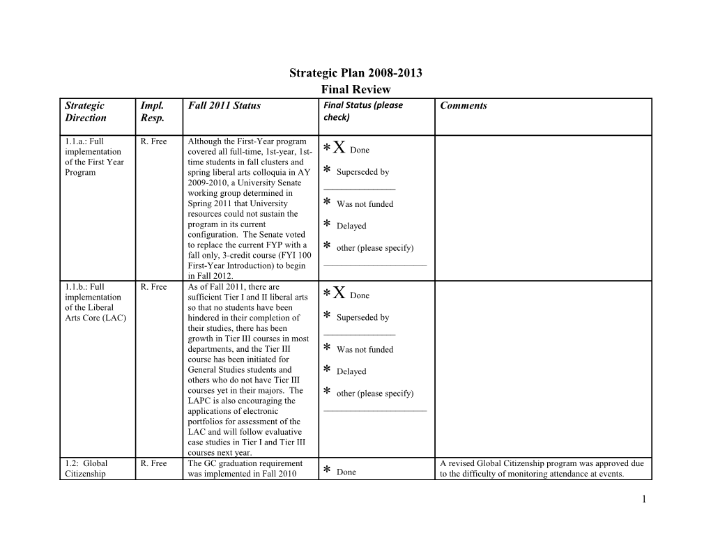 Strategic Plan 2008-2013