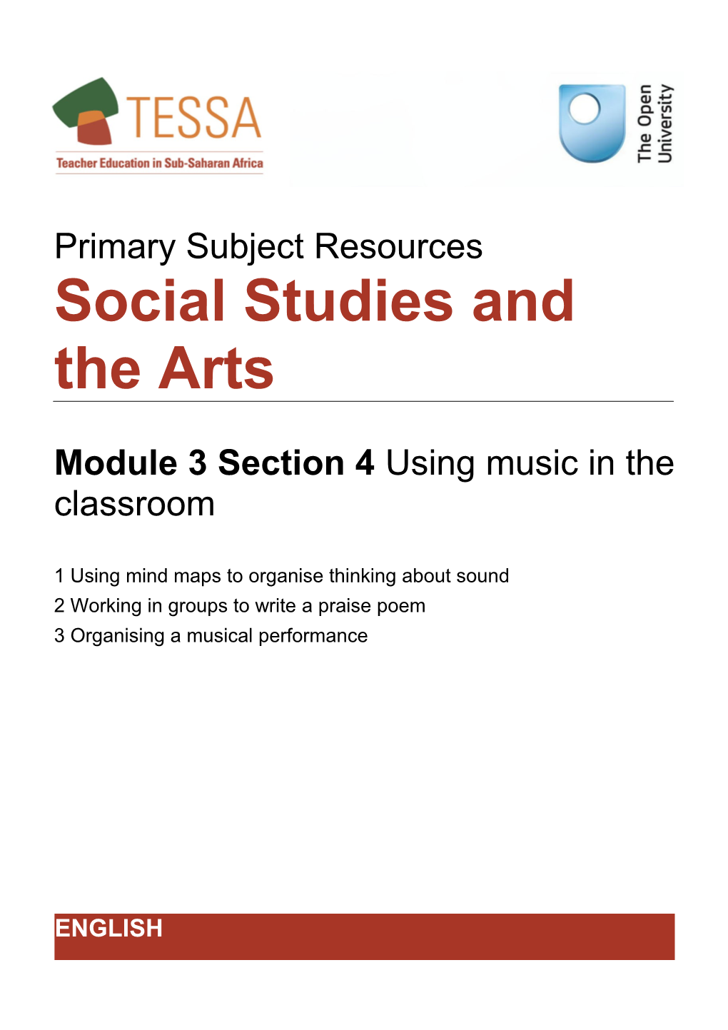 Section 4 : Using Music in the Classroom