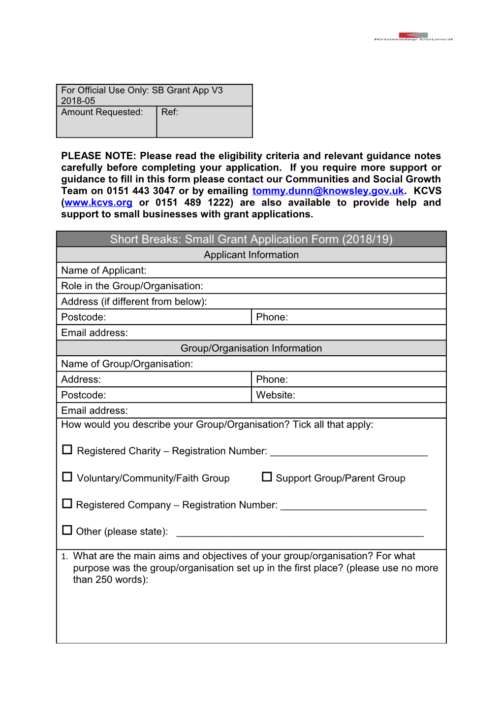 PLEASE NOTE: Please Read the Eligibility Criteria and Relevant Guidance Notes Carefully