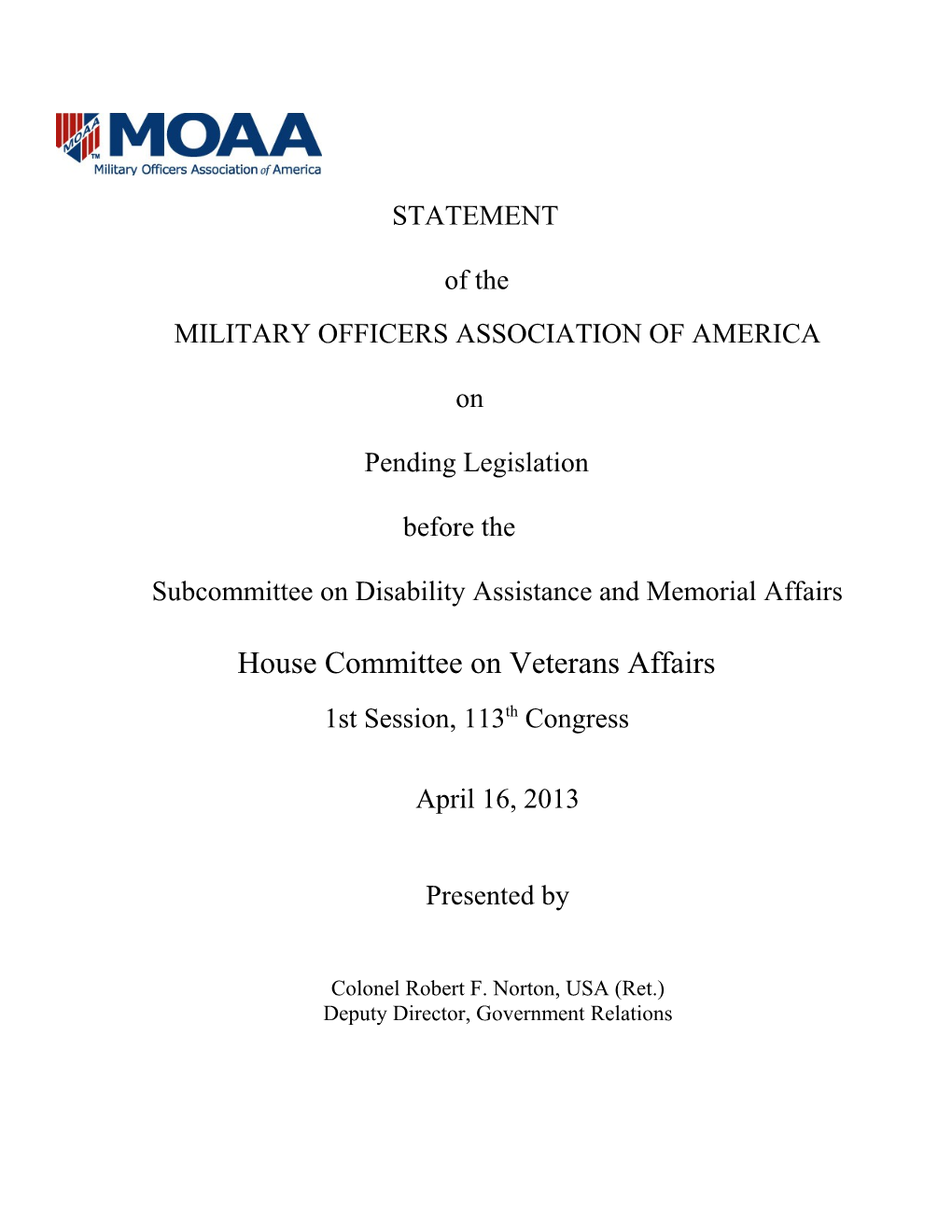Military Officers Association of America s1