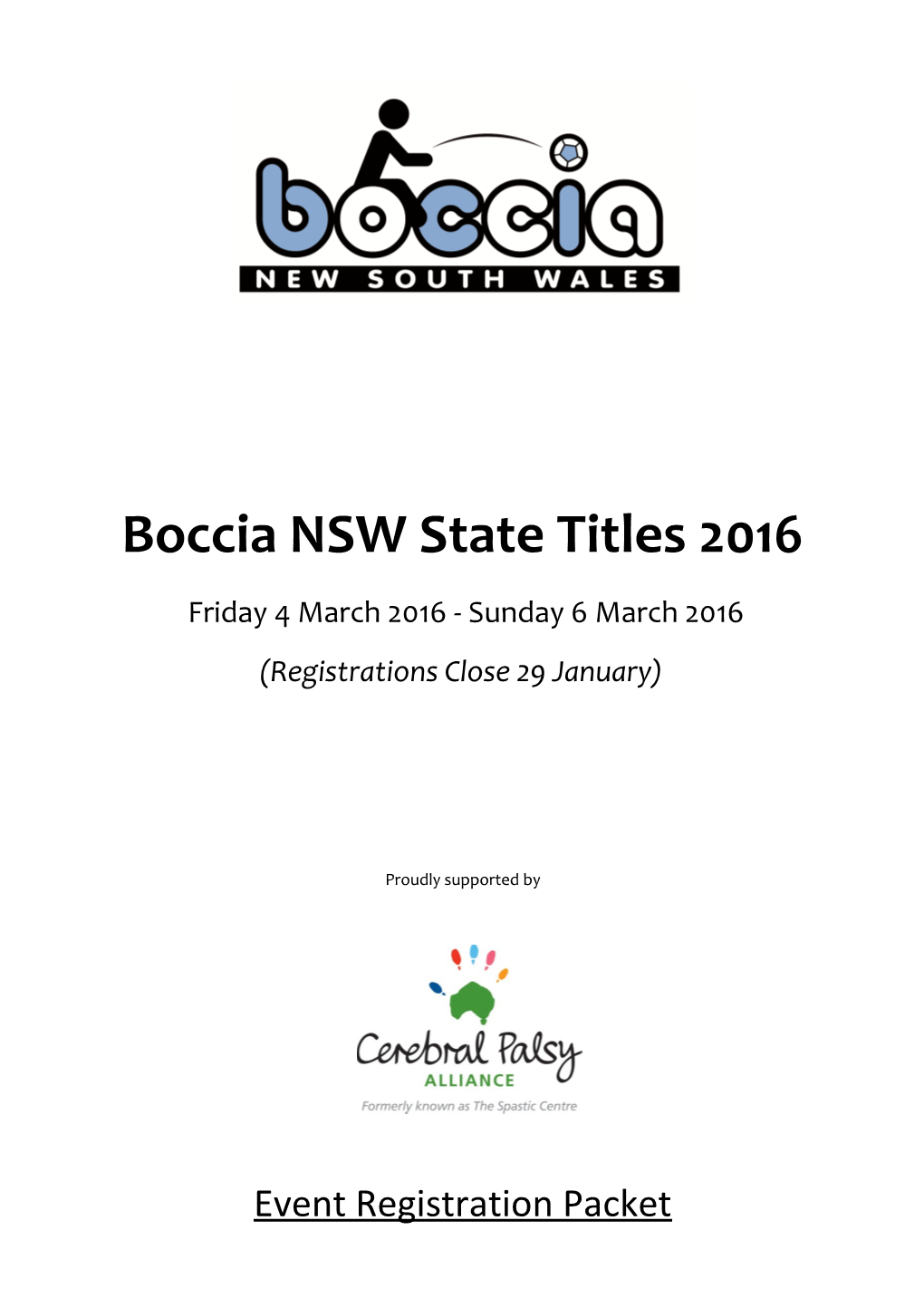 Boccia NSW State Titles 2016