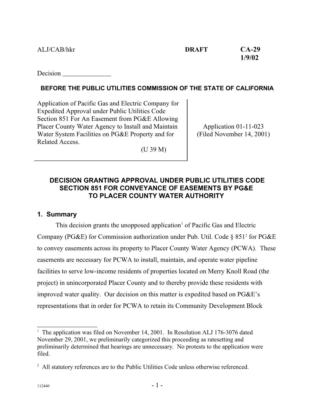 Before the Public Utilities Commission of the State of California s42