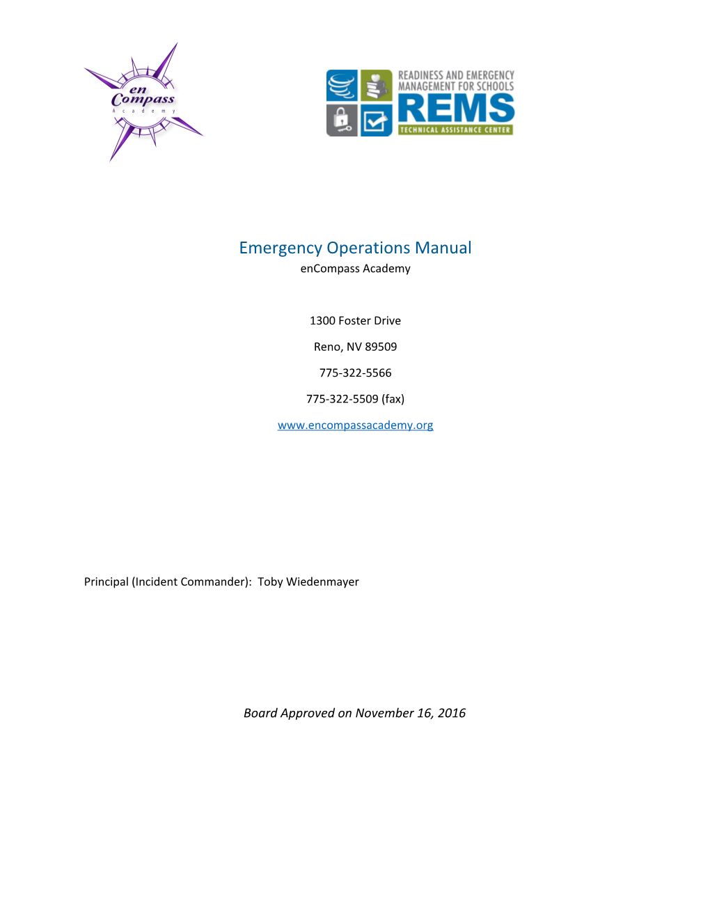 Emergency Operations Manual