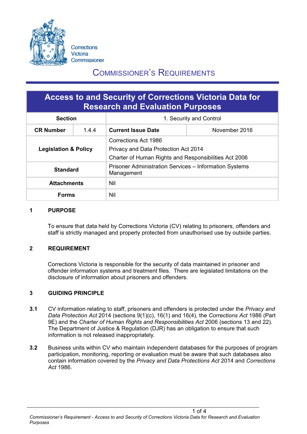 Commissioner S Requirements s1