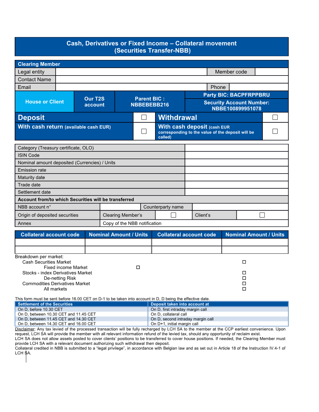 Cash Securities Market Fixed Income Market