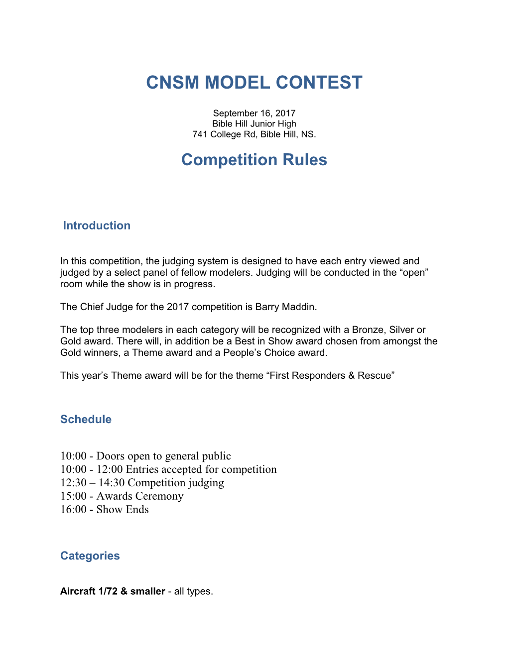 Cnsm Model Contest