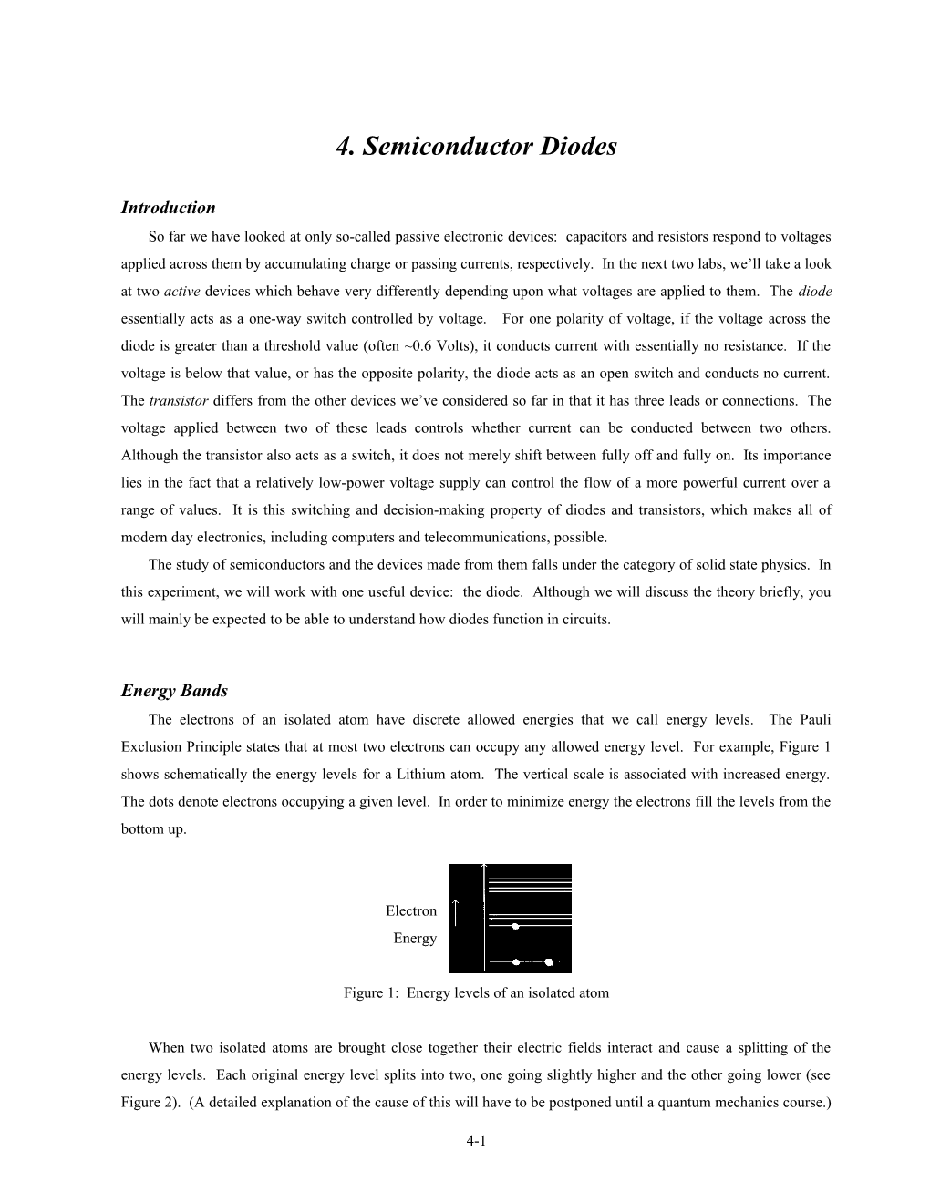 4. Semiconductor Diodes