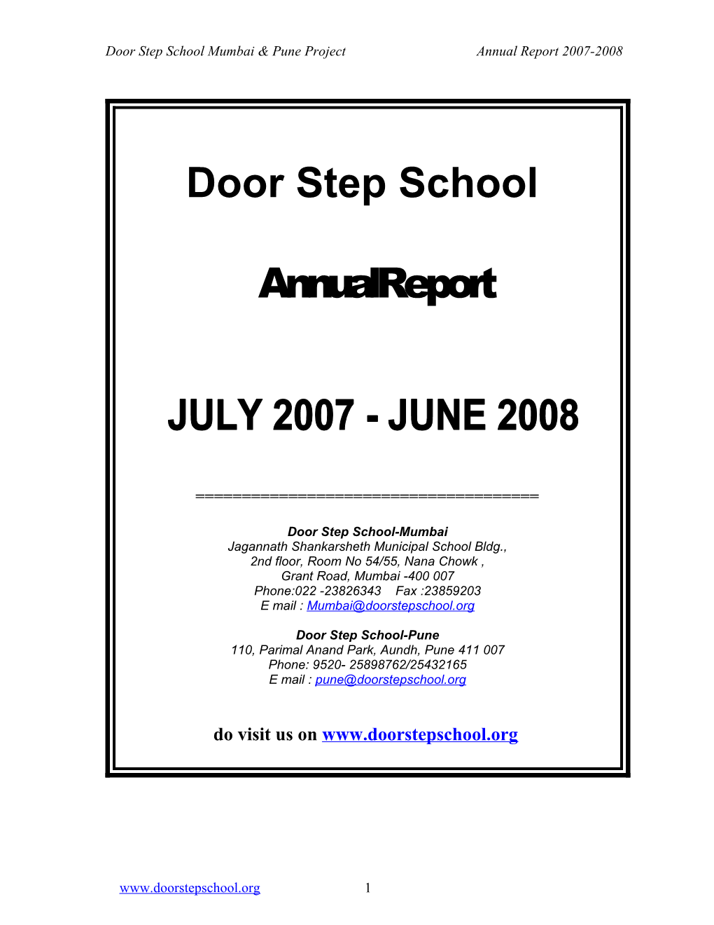Door Step School