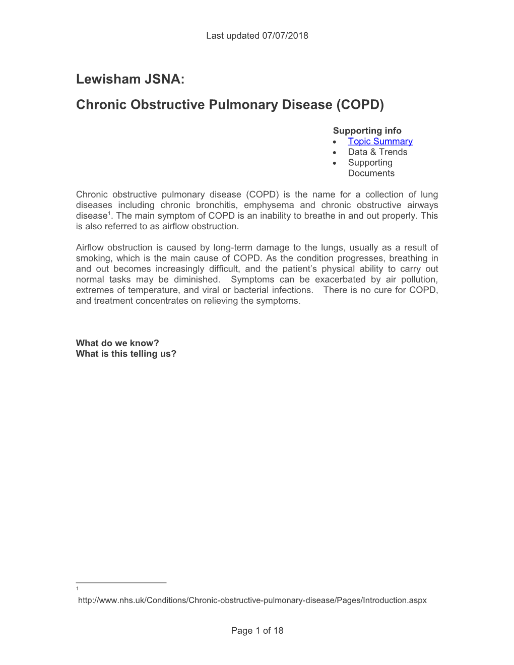 Chronic Obstructive Pulmonary Disease (COPD) s1