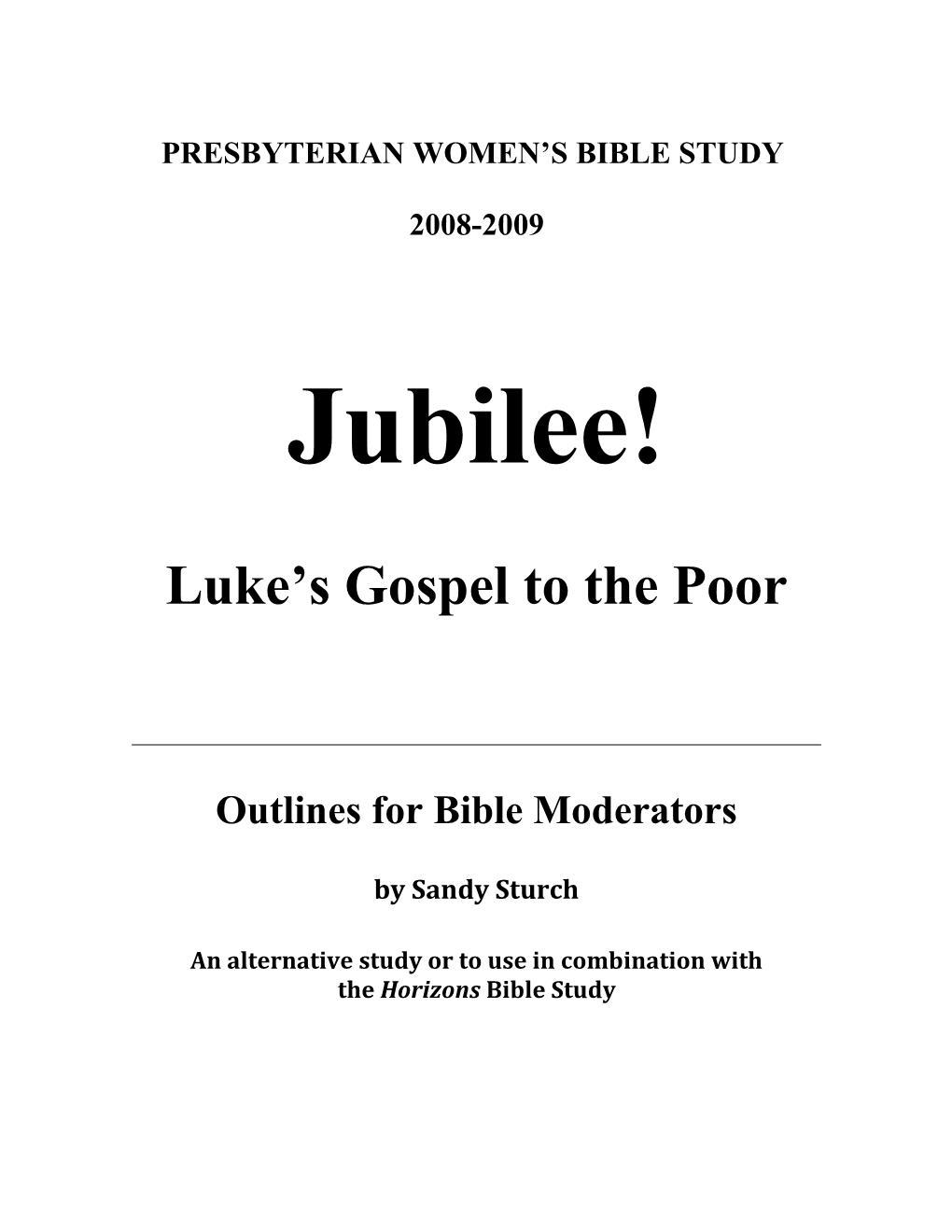 Luke S Gospel to the Poor