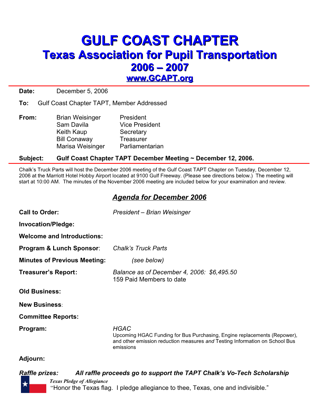 Texas Association for Pupil Transportation