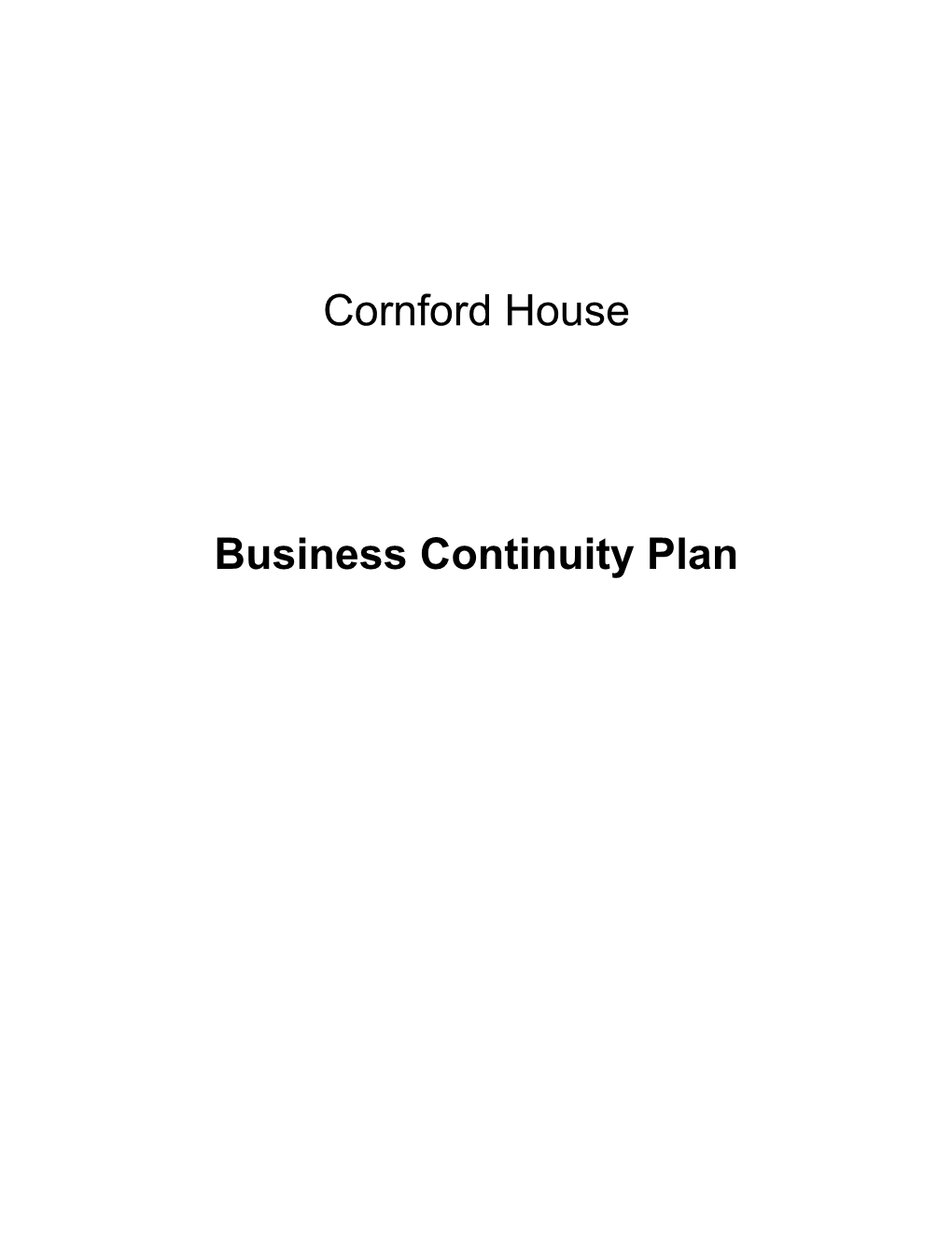 Business Continuity Plan s1