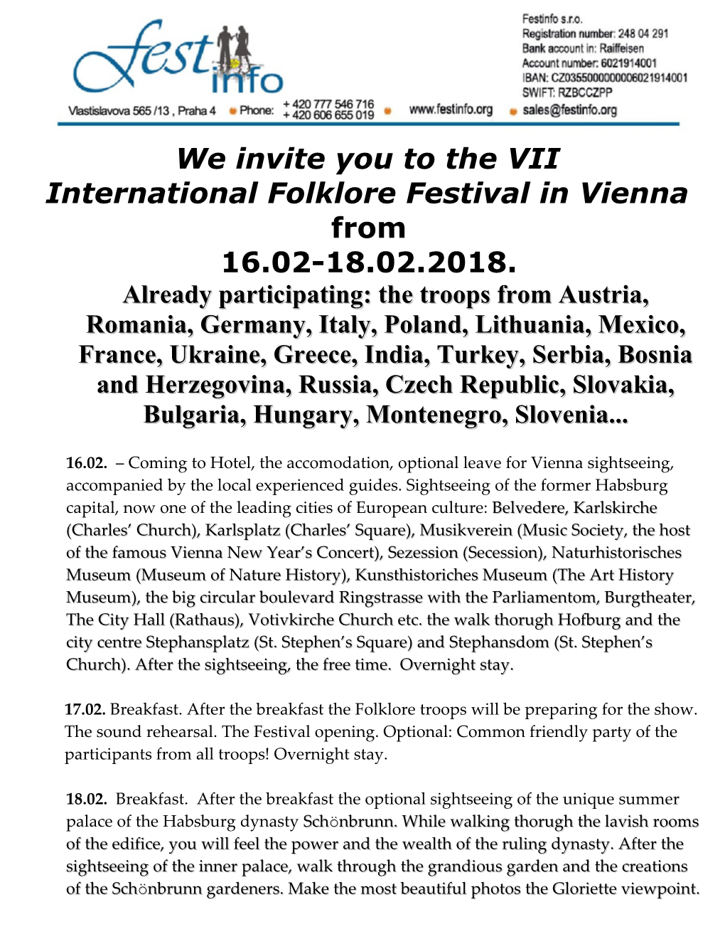 We Invite You to the VII