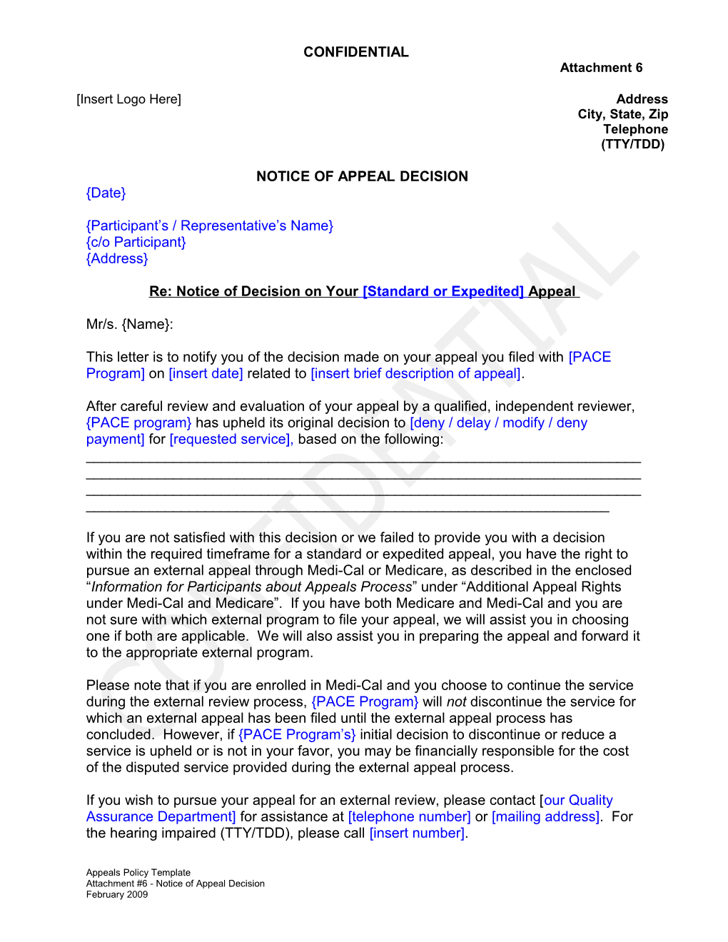 Attachment 6 - Notice of Appeal Decision