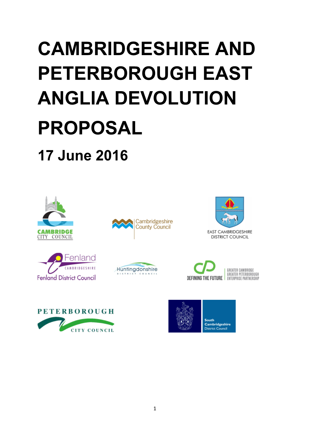 Cambridgeshire and Peterborough East Anglia Devolution