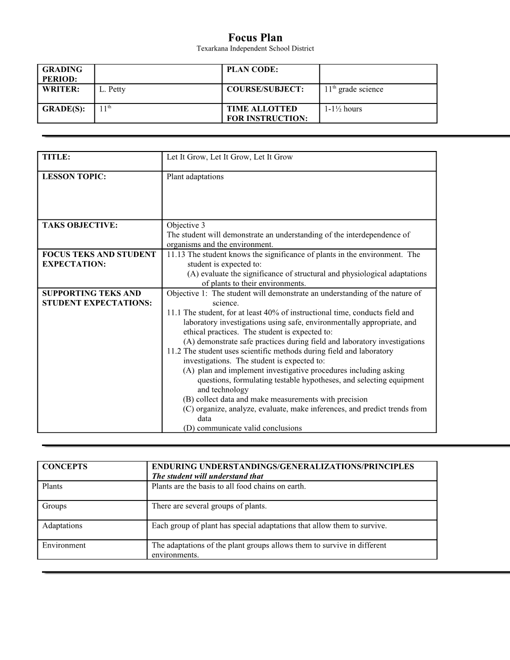 Texarkana Independent School District s1