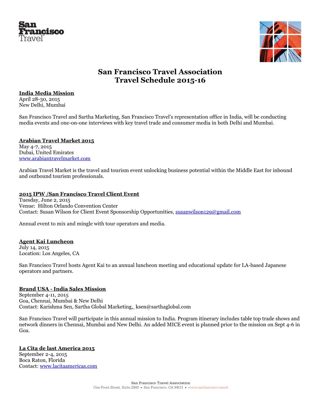 San Francisco Travel Association