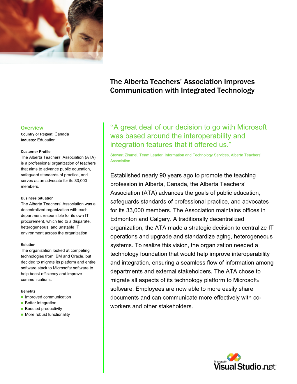 The Alberta Teachers Association Improves Communication with Integrated Technology