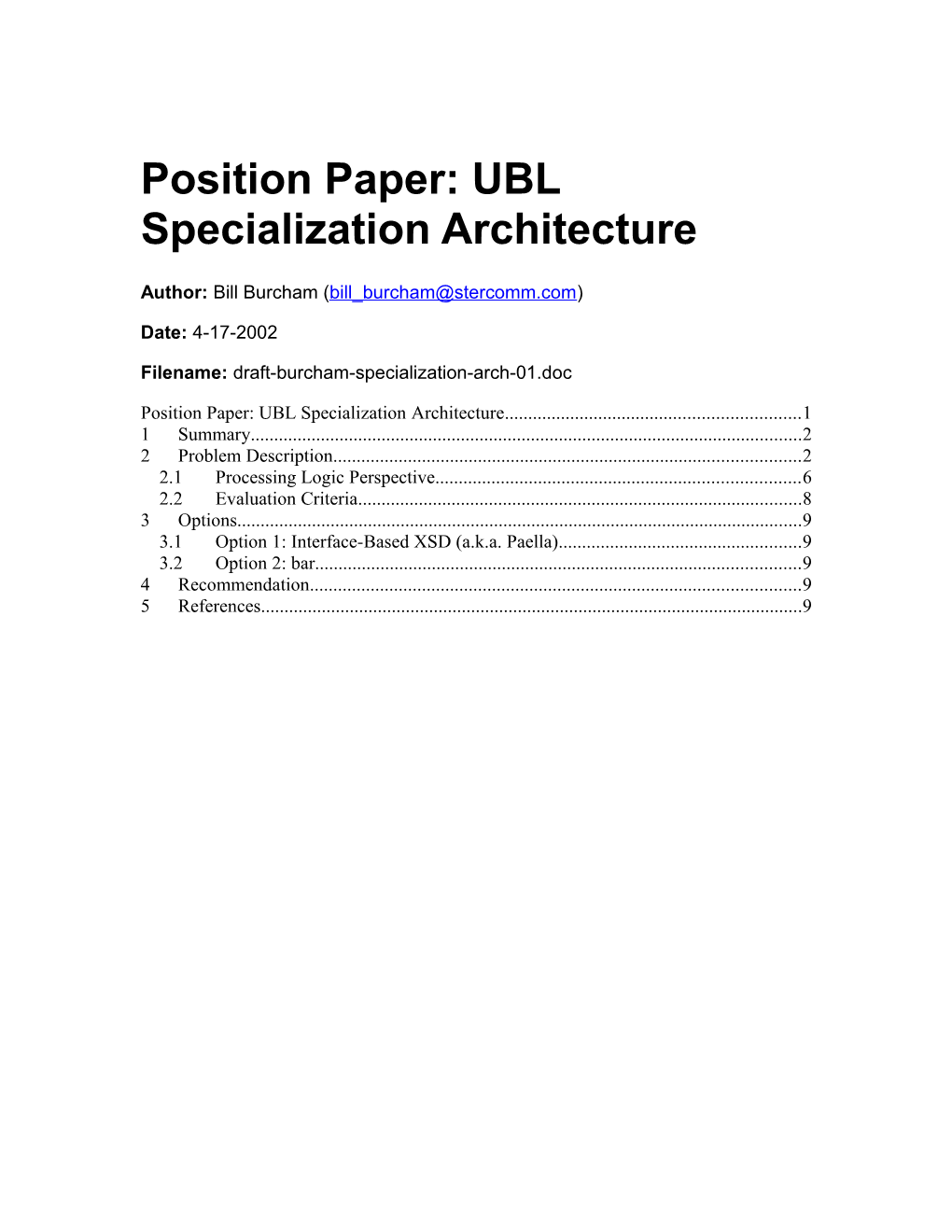 Position Paper: Title-Of-Paper