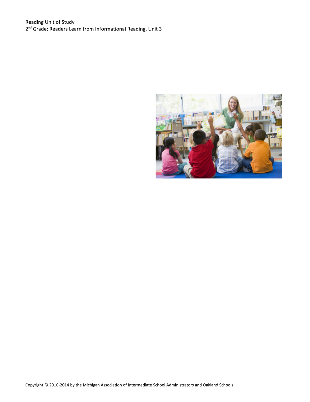 2Nd Grade: Readers Learn from Informational Reading, Unit 3