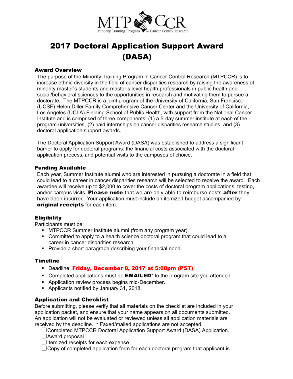 Minority Training Program in Cancer Control Research