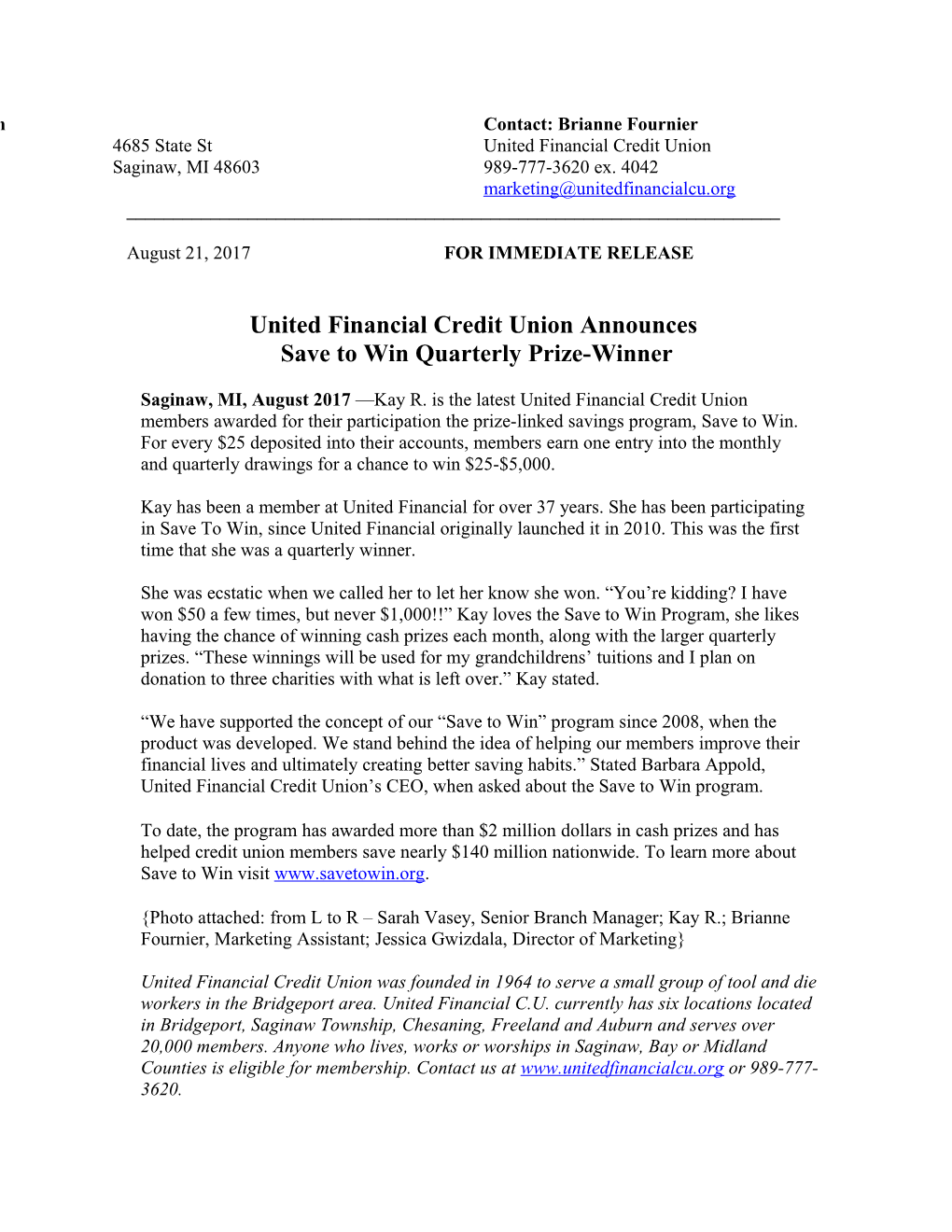 United Financial Credit Union