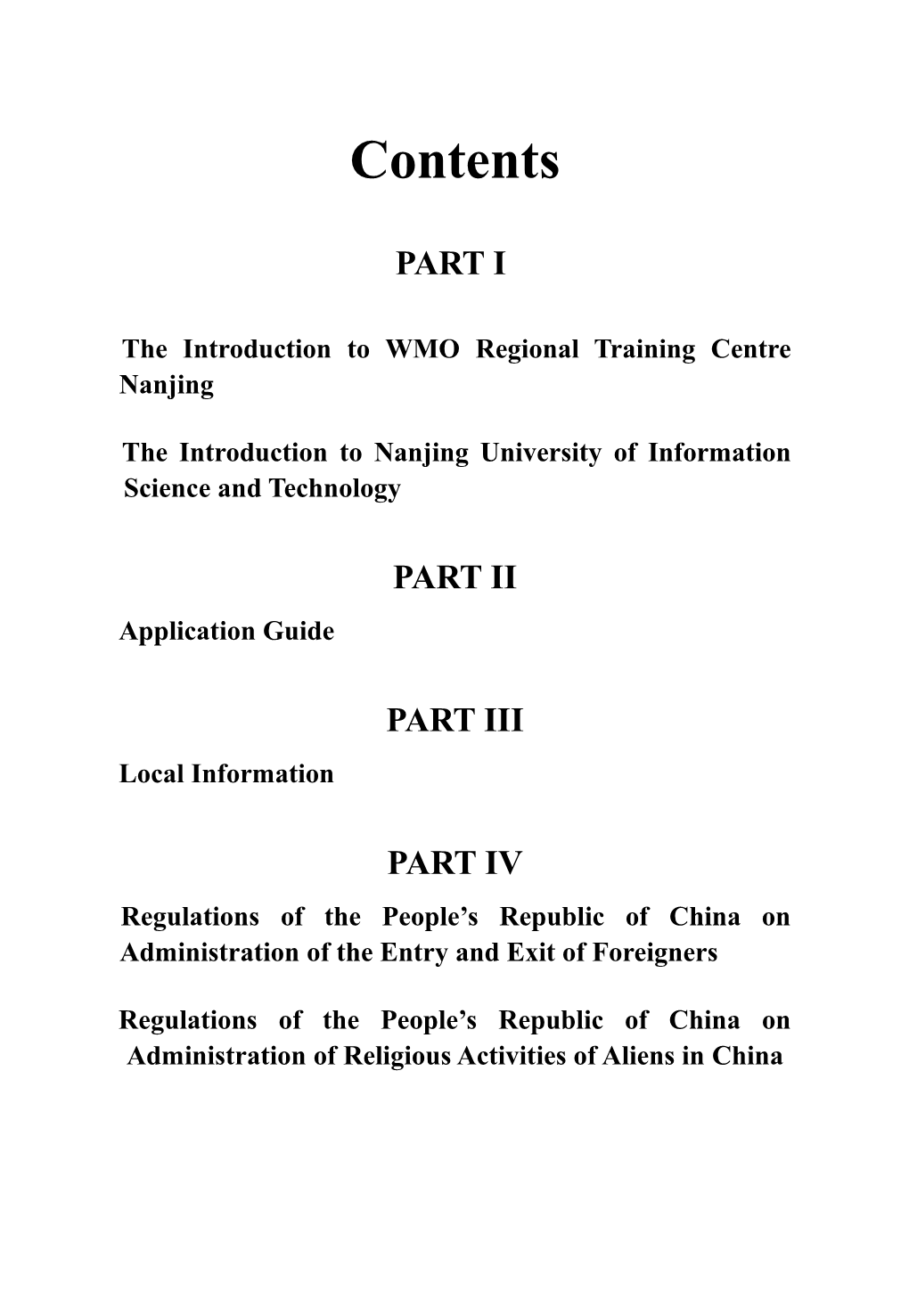 The Introduction to WMO Regional Training Centrenanjing