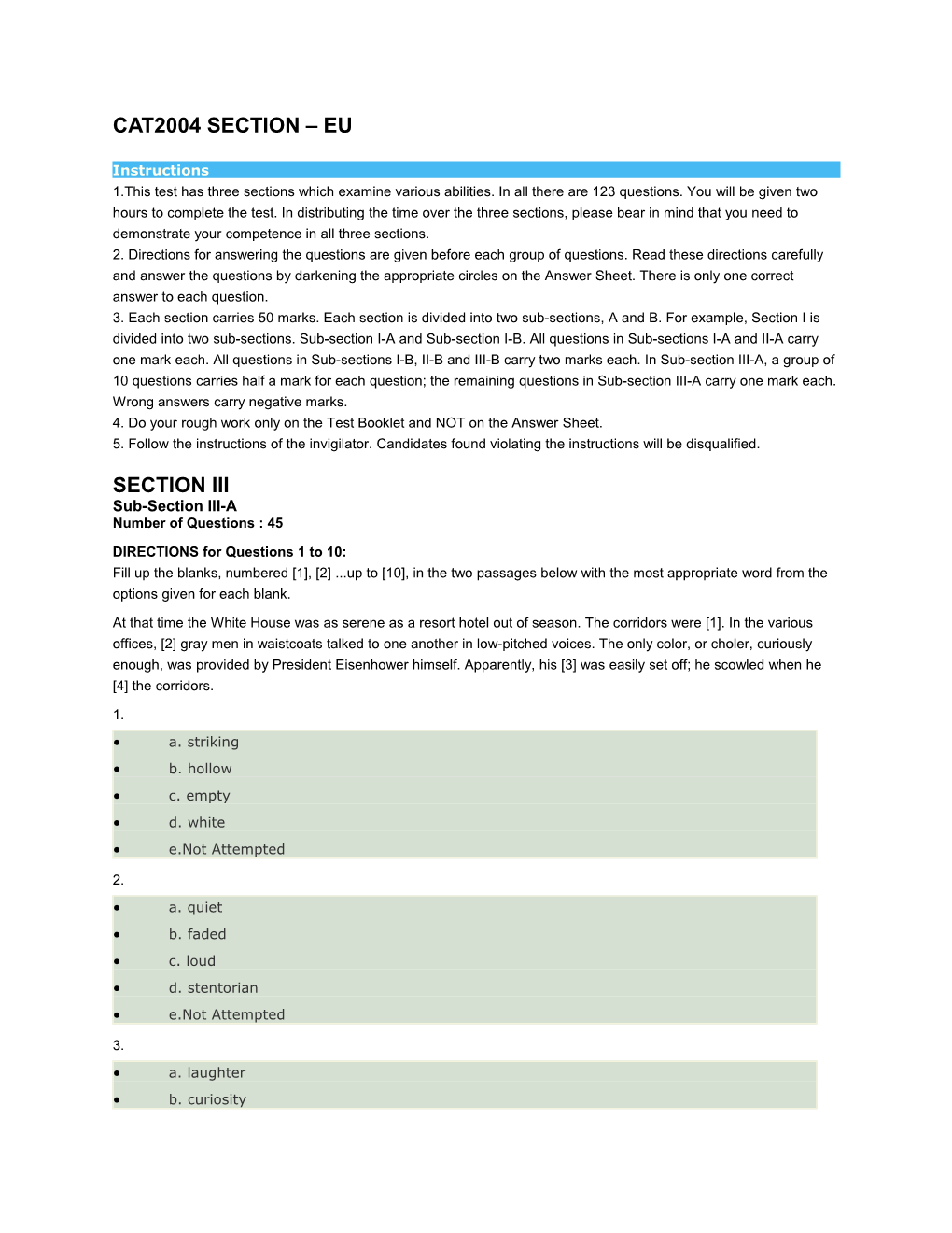 Sub-Section III-A