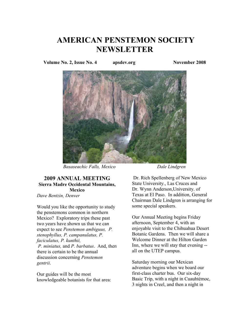 American Penstemon Society