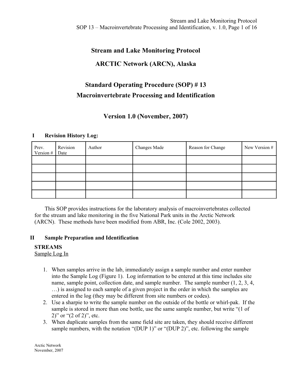 Bird Monitoring Protocol for Agate Fossil Beds National Monument, Nebraska and Tallgrass