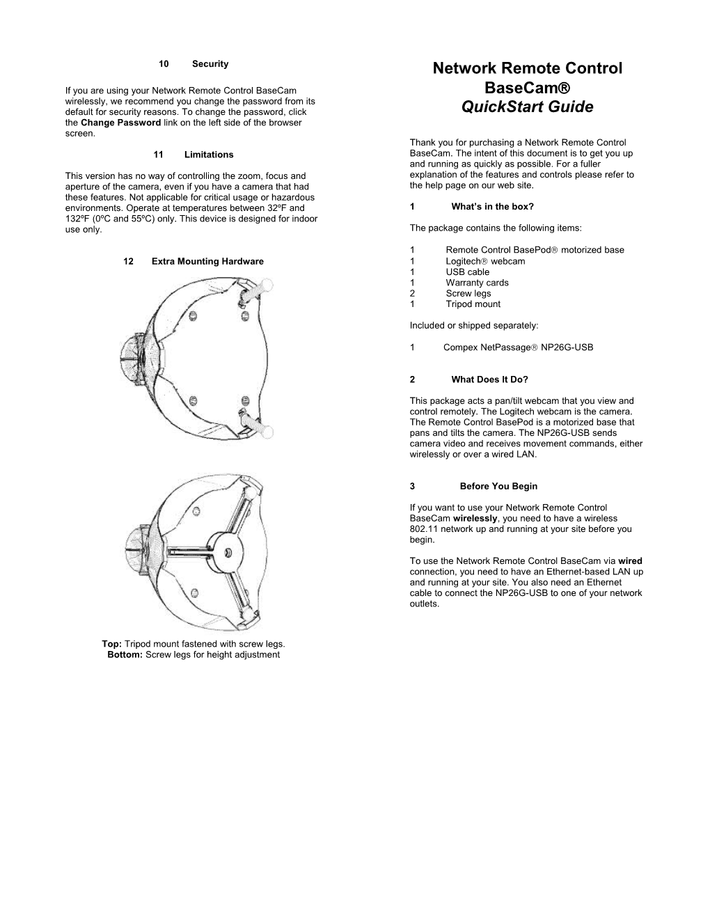 12 Extra Mounting Hardware