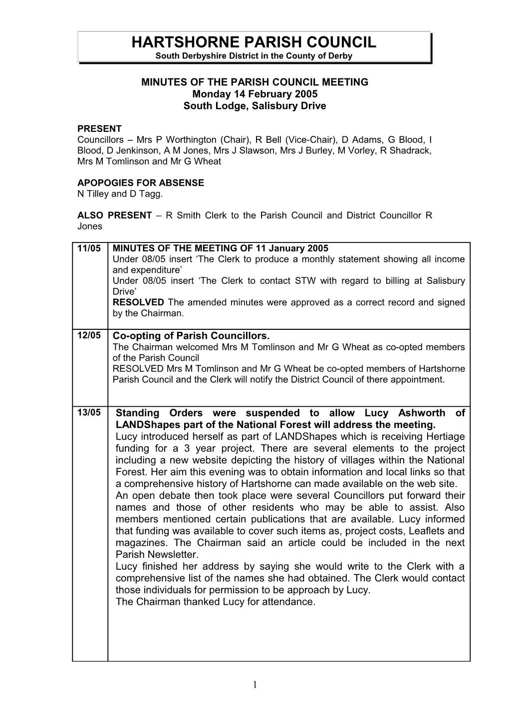 Hartshorne Parish Council s1