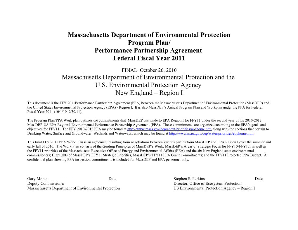 Massachusetts Department of Environmental Protection s6