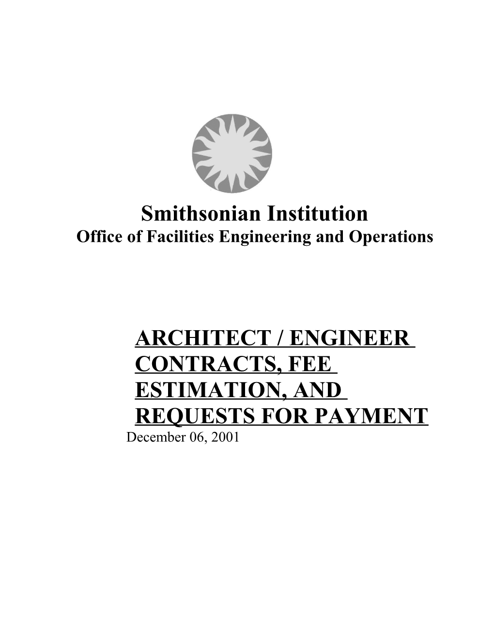 Office of Facilities Engineering and Operations