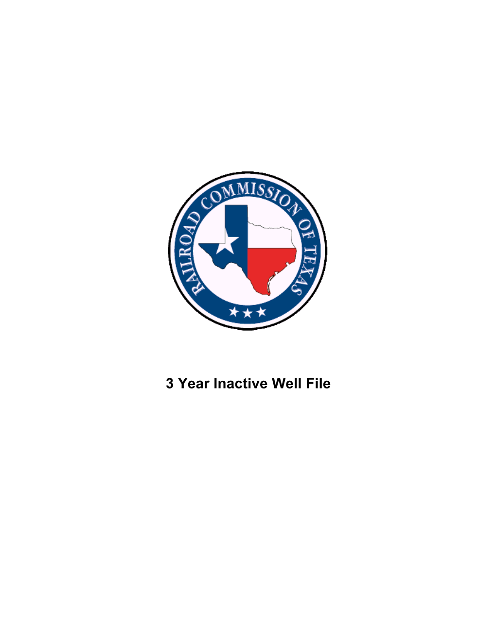 3 Year Inactive Well File