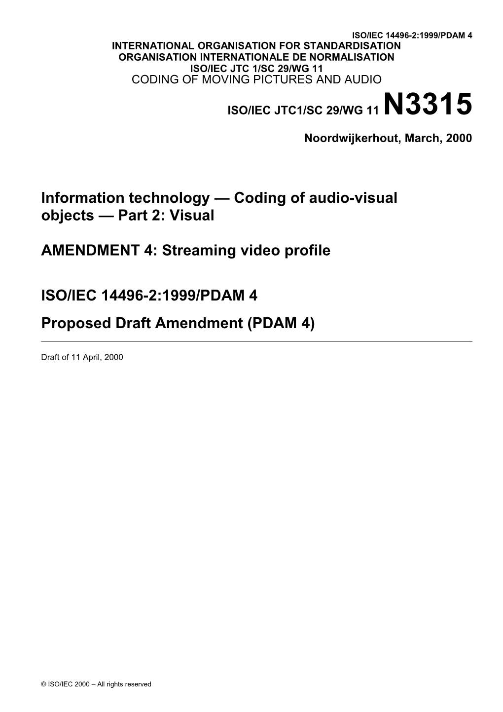 International Organisation for Standardisation s5