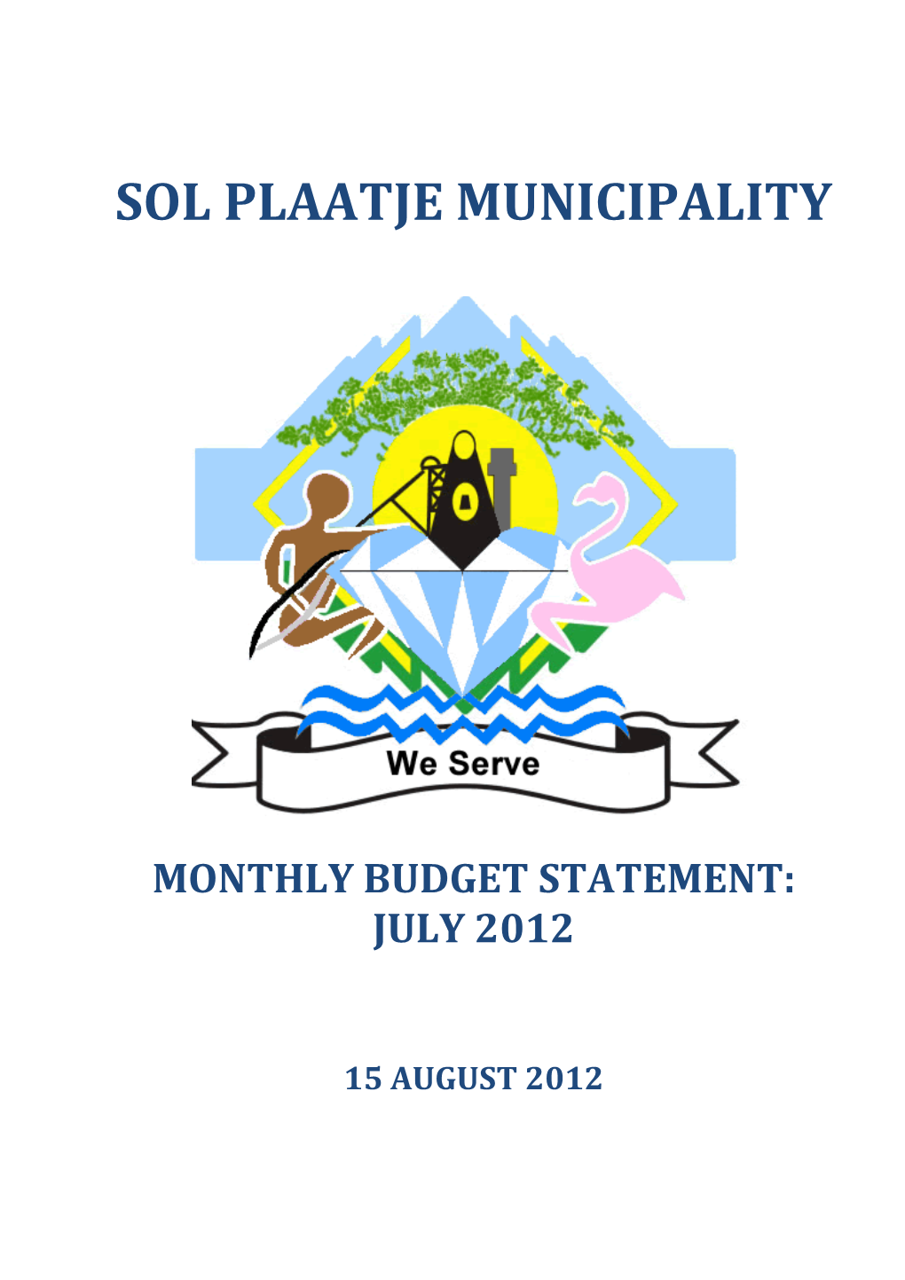 Monthly Budget Statement: July 2012