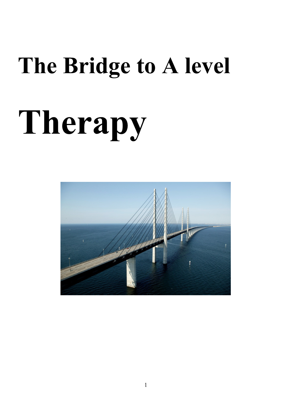 The Bridge to a Level