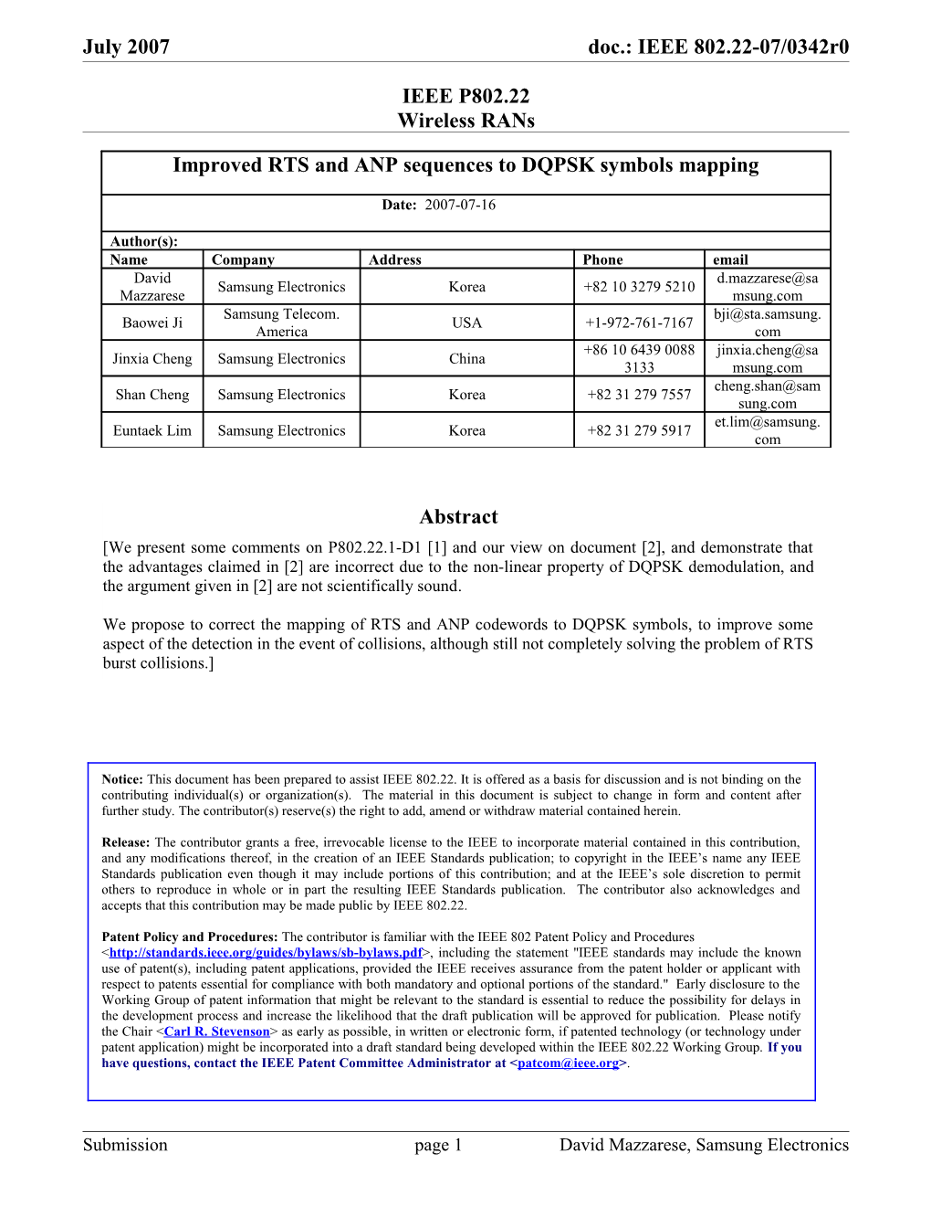 In This Section, We Present the Signal Model for RTS Bursts Collisions