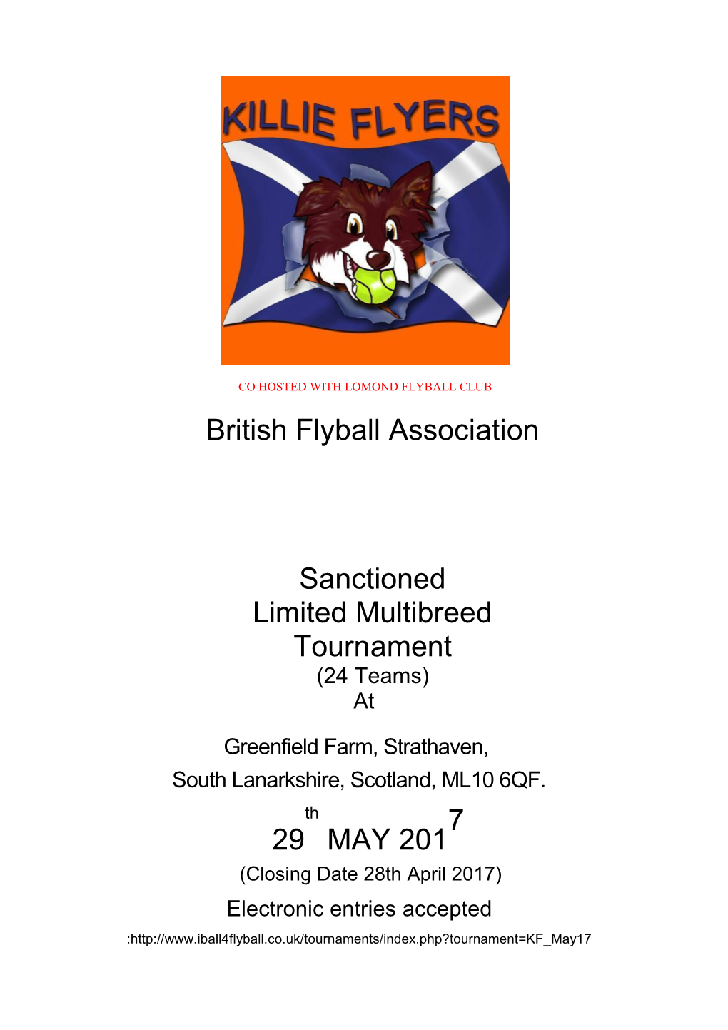 Co Hosted with Lomond Flyball Club