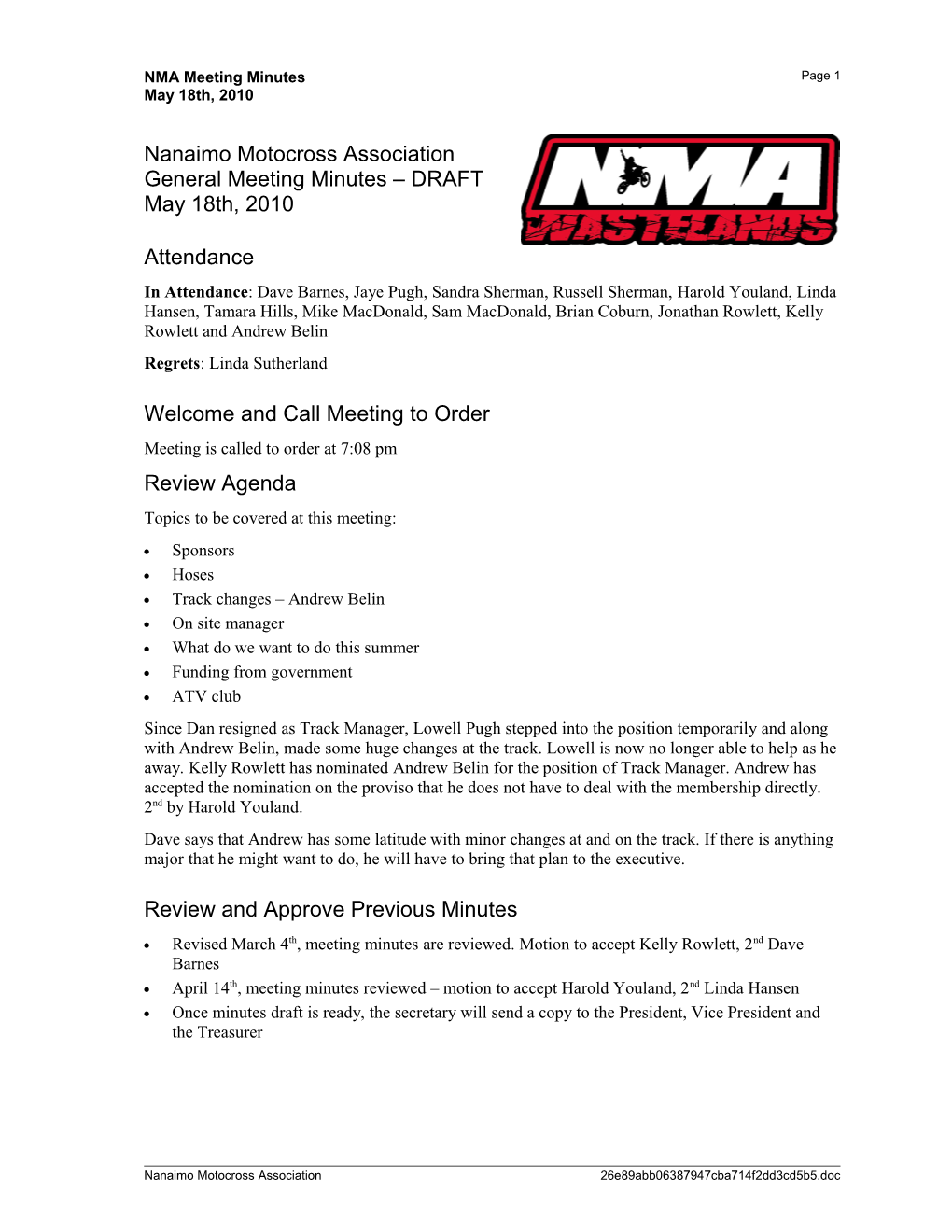 Nanaimo Motocross Association