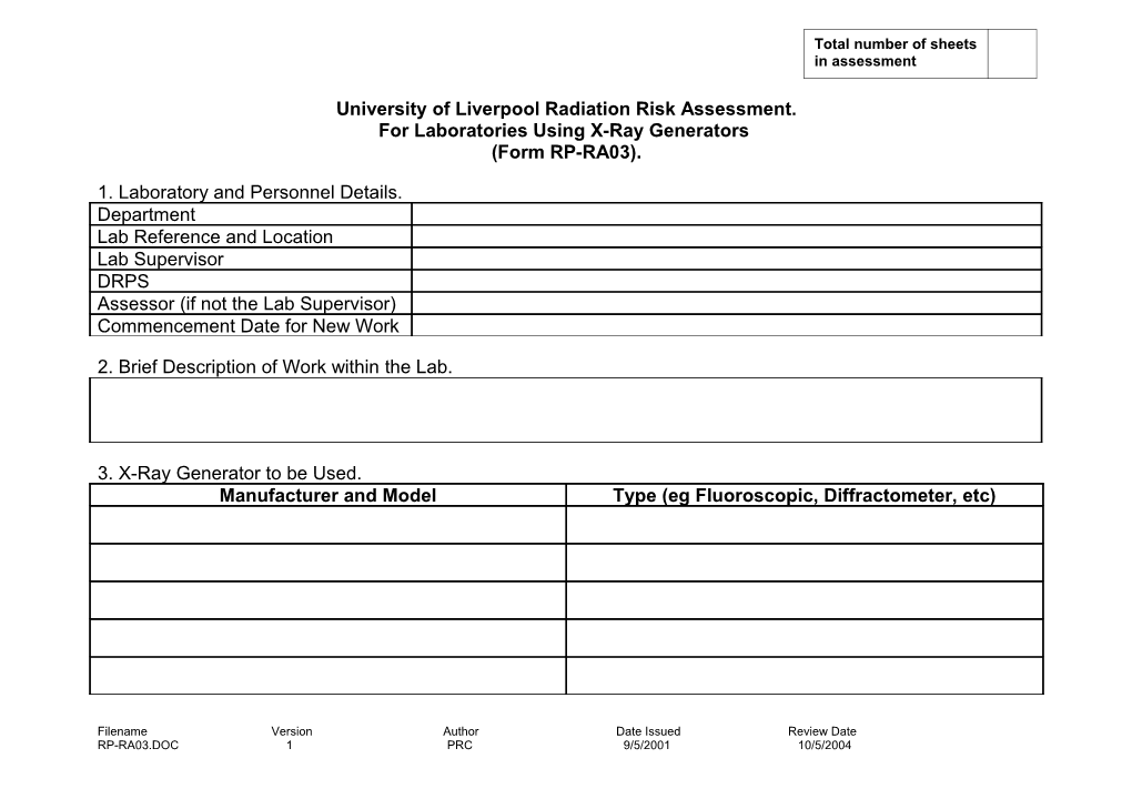 Radiation Risk Assessment