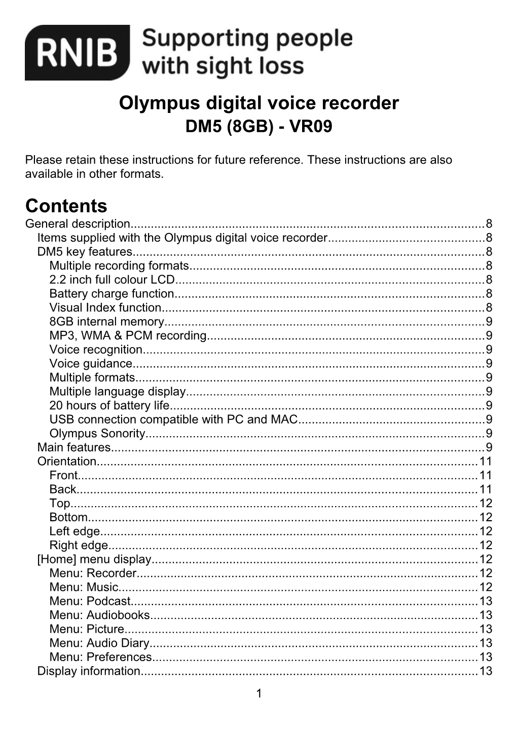 Olympus Digital Voice Recorder