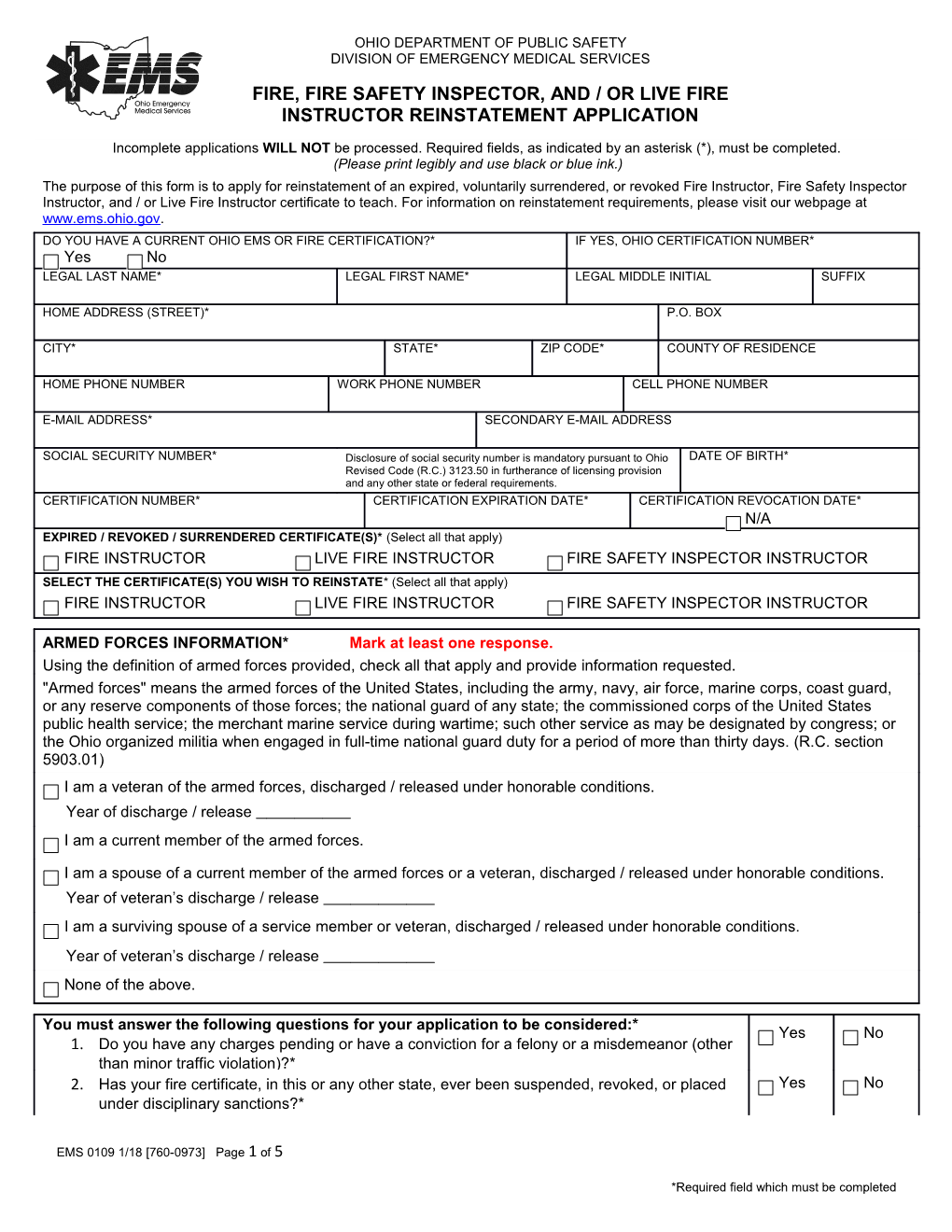 A Civilian Background Check from the Bureau of Criminal Identifications & Investigations