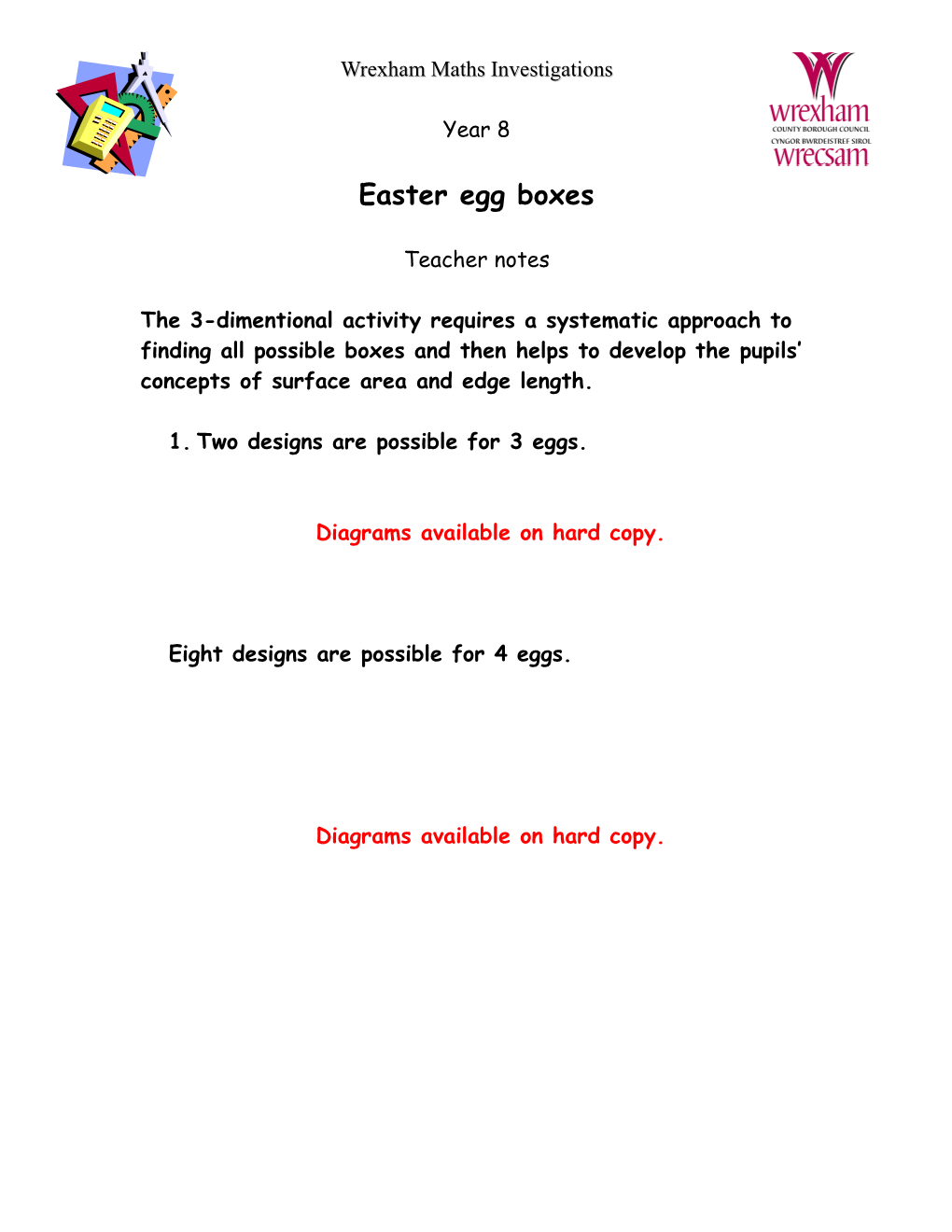 Easter Egg Boxes