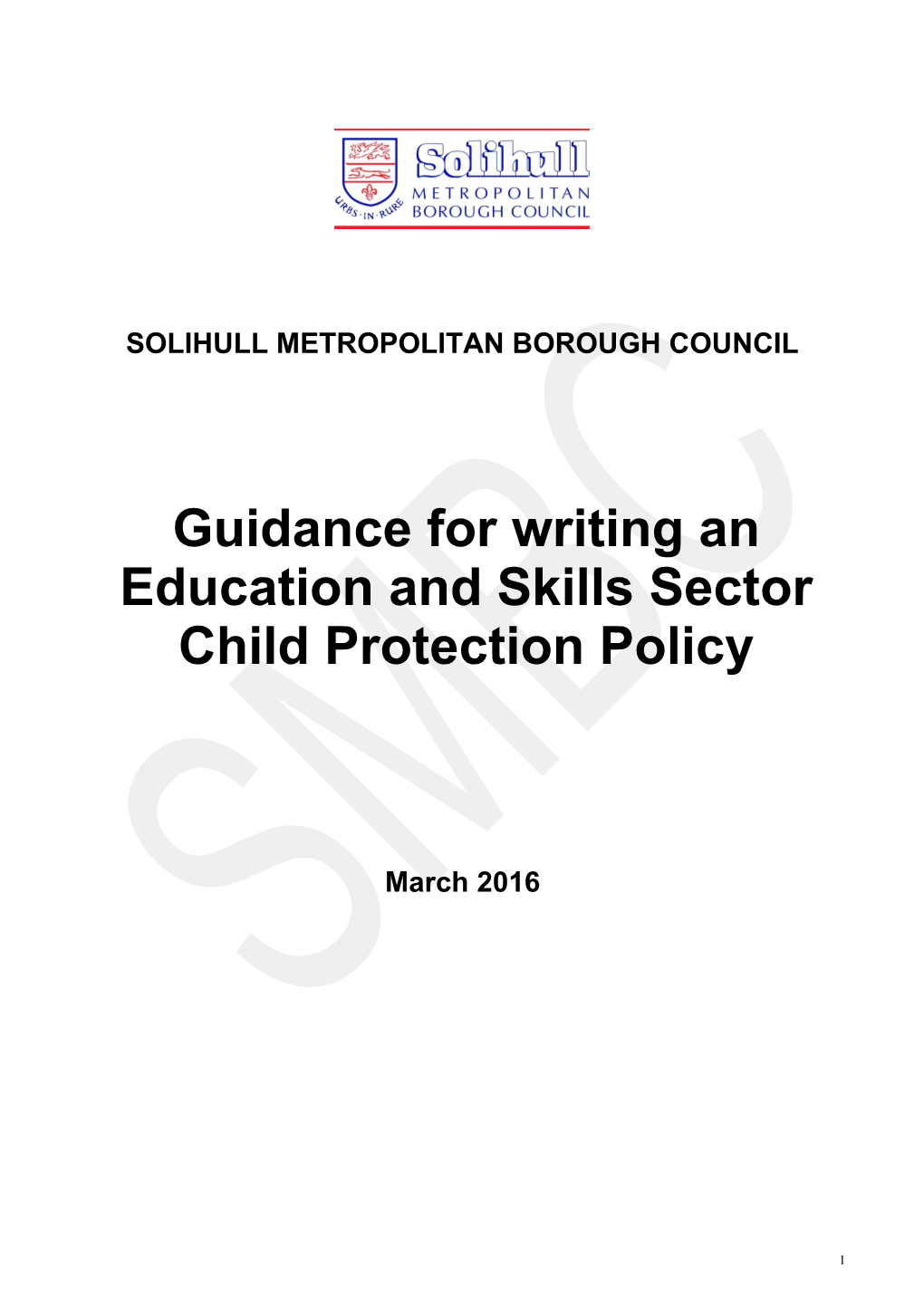 Model Child Protection Policy Update Feb 2014