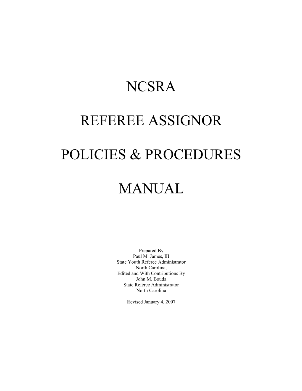 Referee Assignor